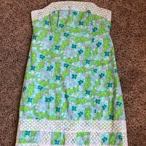 Lilly Pulitzer Strapless Alligator Dress
